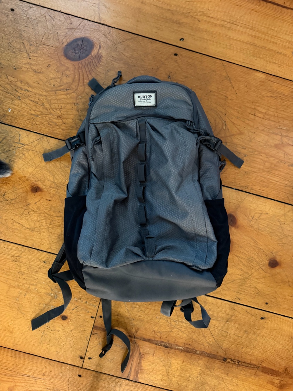 Burton Gray and Black Men's Backpack